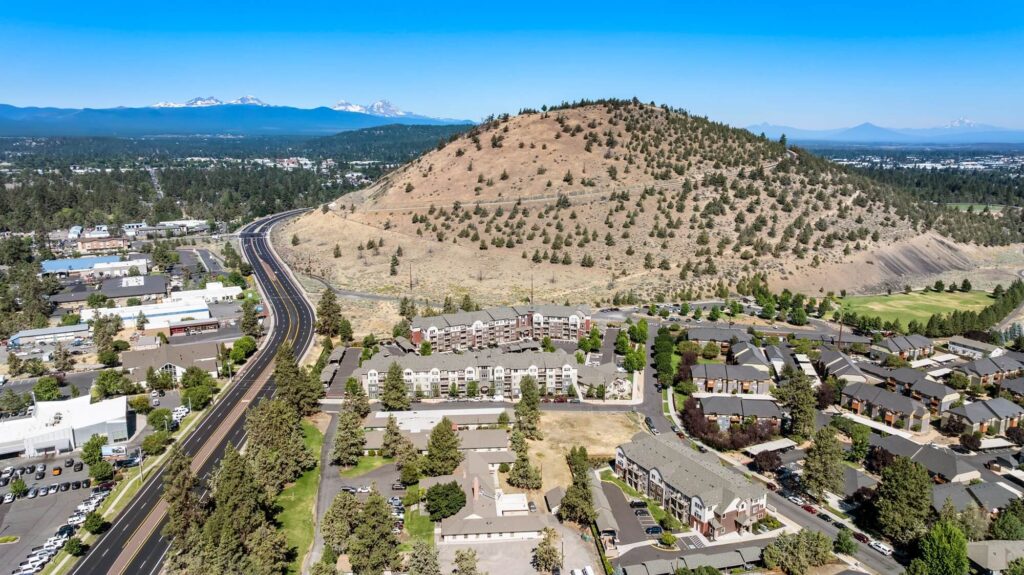 Exterior view of apartment complex